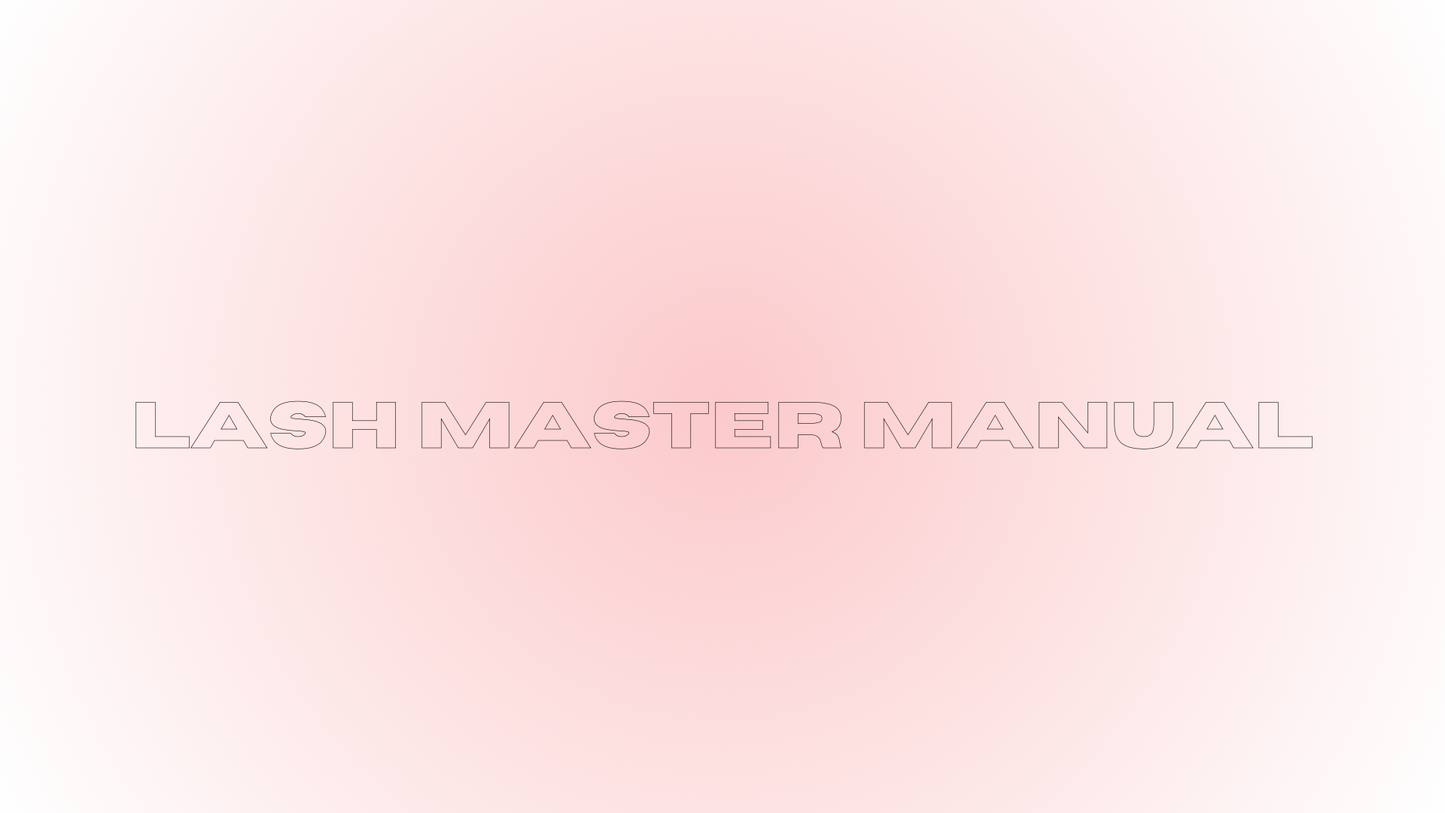 Lash Master Manual